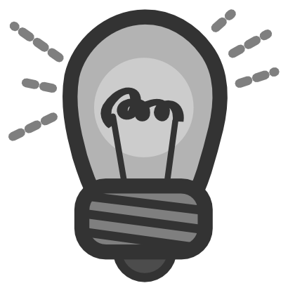 Download free grey bulb light icon